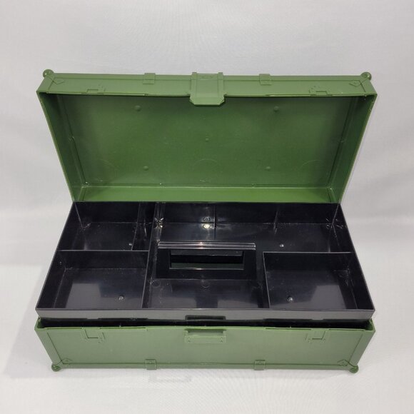 GI Joe Vintage 1997 Foot Locker & Tray Plastic Figure Storage Case by Hasbro - Picture 1 of 2